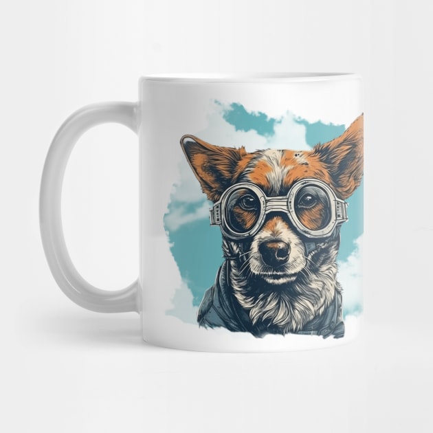 Aviator dog by GreenMary Design